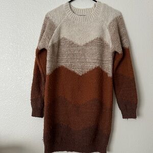 Forever 21 Cream Ribbed Knit Sweater